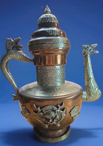 Large brass vase - brass,