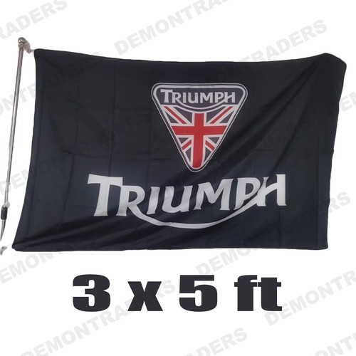 Triumph motorcycle flag banner - triumph,