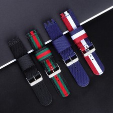 For Swatch Nylon Canvas Watch