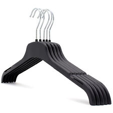 The Hanger Store™ Strong Plastic Coat Clothes Hangers for Tops, Shirts, Dresses