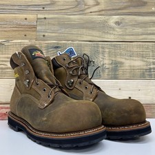 Thorogood Iron River Series WP Safety Toe Crazyhorse 90 Heel Boots Men’s Size 10