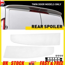 FOR FORD TRANSIT CUSTOM 2012-23 REAR TWIN BARN DOOR SPOILER PAINTED FROZEN WHITE