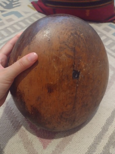 Vintage wooden beret - vintage,
