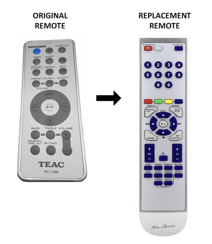 Teac 1196 remote control - rc-1196,