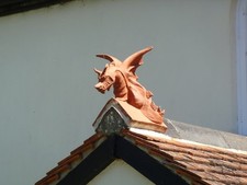 Photo A2 Ridge finial Erlestoke This lovely roof finial is on the porch  c2015