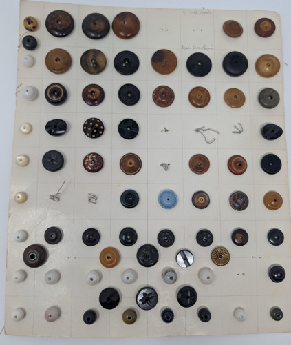 Vintage button card - button,