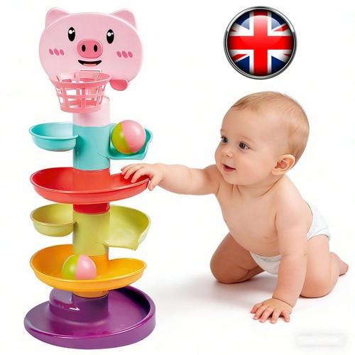 Baby ball drop tower toy - baby,