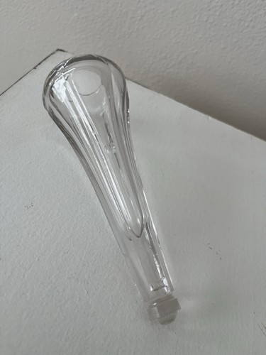 Antique glass flower bud vase - glass,