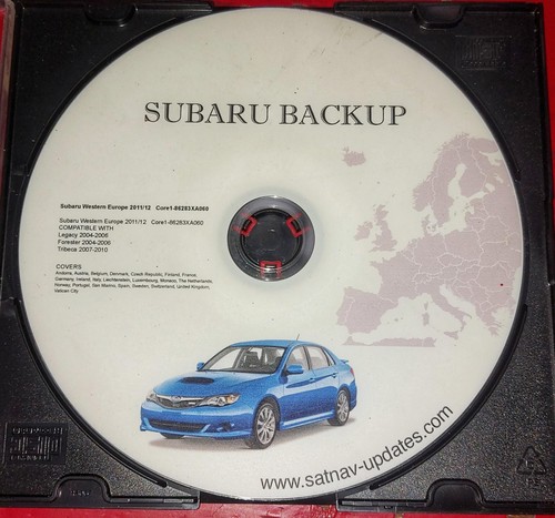 Subaru sat nav back disc - up,