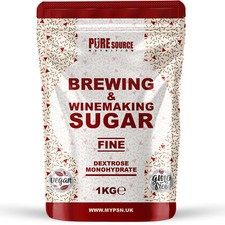Brewing Sugar Home Brew Beer Wine Cider Turbo Spirit Alcohol Making 1KG Dextrose