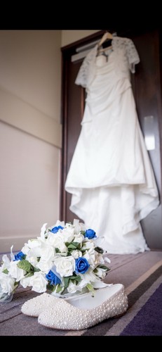 Stunning ivory satin wedding - ivory,