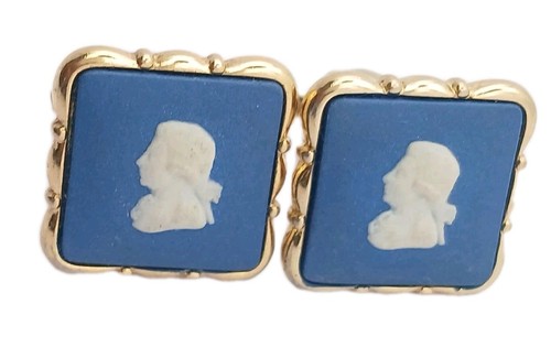 Wedgwood cufflinks blue - wedgwood,