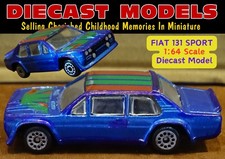 FIAT 131 SPORT WRC MIRAFIORI RARE, OLD 1:64 SCALE CHINESE MADE DIECAST MODEL CAR