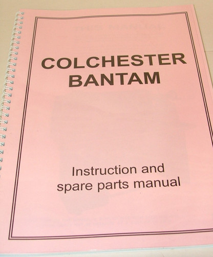 Colchester bantam lathe manual - lathe,