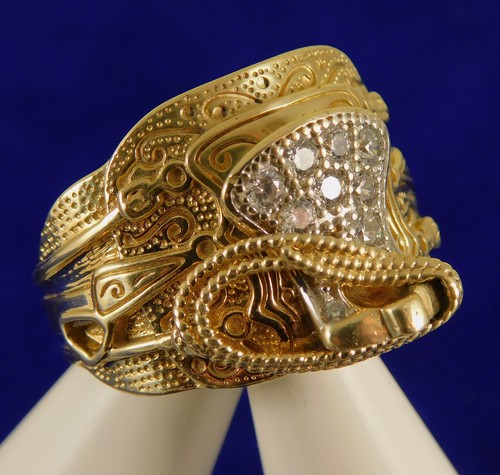 Mens solid 9ct gold gemstone - gold,