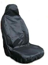 HEAVY DUTY BLACK DRIVERS SINGLE VAN SEAT COVER WATERPROOF