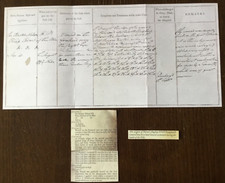 1798 SURGEON’S MEDICAL REPORT ON CAPT. HORATIO NELSON’S HEAD WOUND  Reproduction