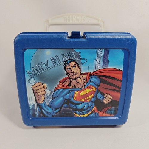 Superman plastic lunch box - lunch,