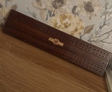 Vintage Wooden Cribbage Board