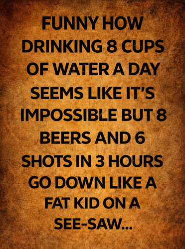 Drink water 30cm - metal, signs