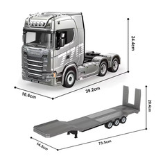 HUINA 1/18 19CH RC TRUCK 1501 770S SCANIA ALLOY TRAILER TRUCK WITH TRAILER
