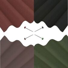 Shed Bitumen Corrugated Roofing Sheets 950mm x 2m x 5 Pack with 50 Fixing Nails