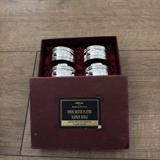 Vintage St Michael Silver Plated Napkin Rings Excellent Condition 