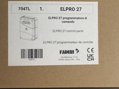 New fadini elpro27 control - new,