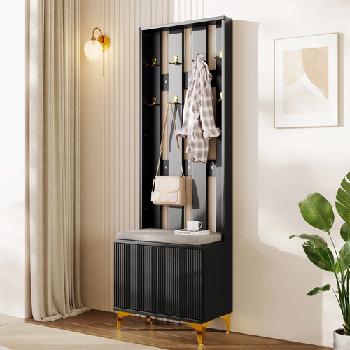 Hall tree entryway storage - entryway,