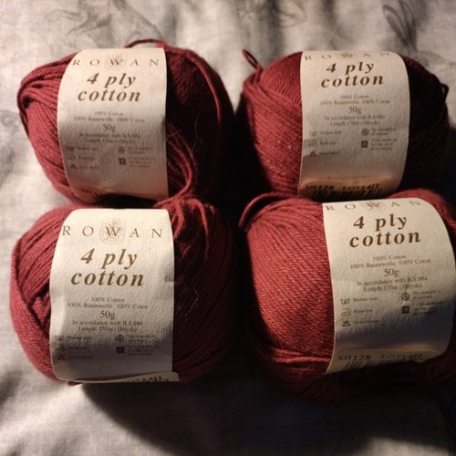 Rowan 4ply cotton 4x50g balls - 4ply,