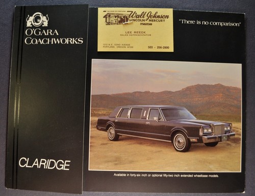 1986 gara claridge limousine - 1986,