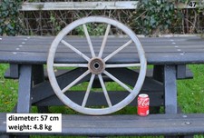 Vintage old wooden cart wagon