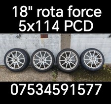 18" Rota Force Alloy Wheels 5x114 PCD