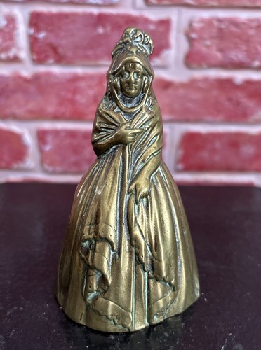Unusual antique brass bell - antique, in
