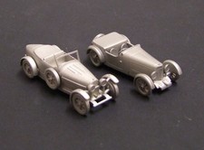 2 x Pewter cars Aston Martin