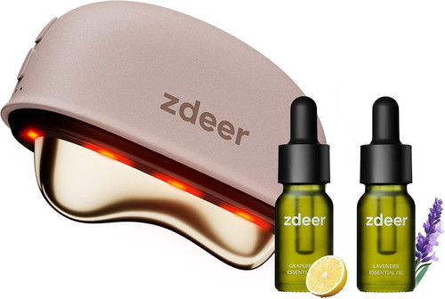 Face massager with - face, light