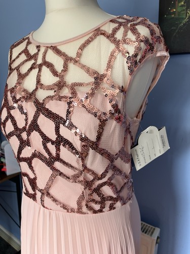 Bnwt pink pleated full - full, length