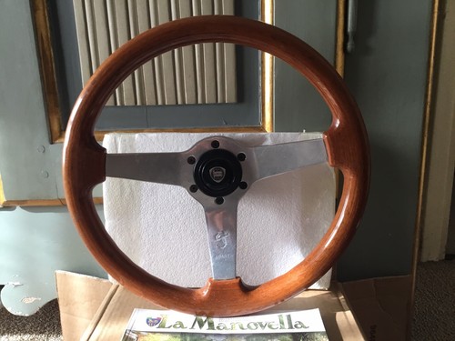 Abarth wooden steering wheel - abarth,