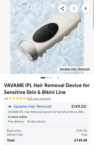 Vavame ipl hair removal device - hair,