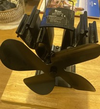 VODA HEAT POWER STOVE FAN BLACK 