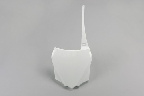 Front number plate ufo white - front,