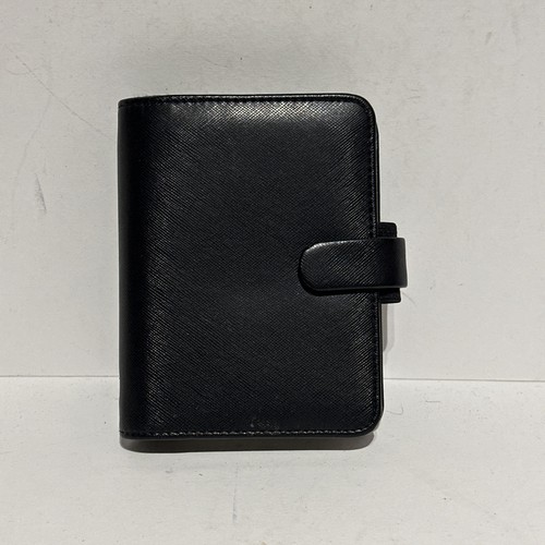 Filofax black italian - black, faux