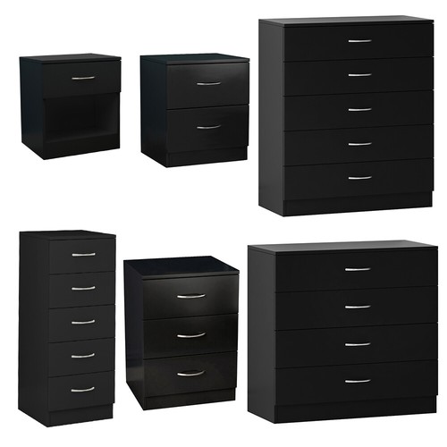 Chest drawers black - drawers, 1