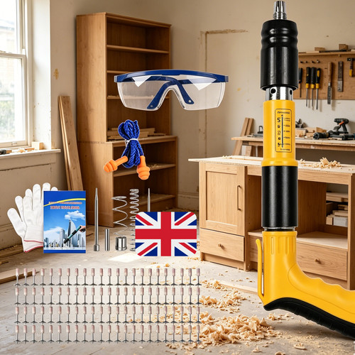 Air nail gun - nail, with