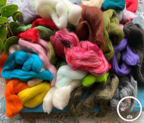 Heidifeathers felting wool - felting,