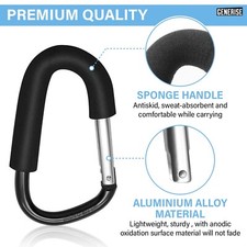 Buggy Pram Pushchair Stroller Clip Hook Shopping Bag Carrier Holder Carabiner