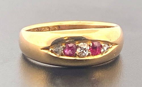 18ct yellow gold 05ct ruby - ruby, &