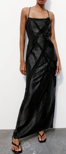 Zara new ss24 black floral - zara,