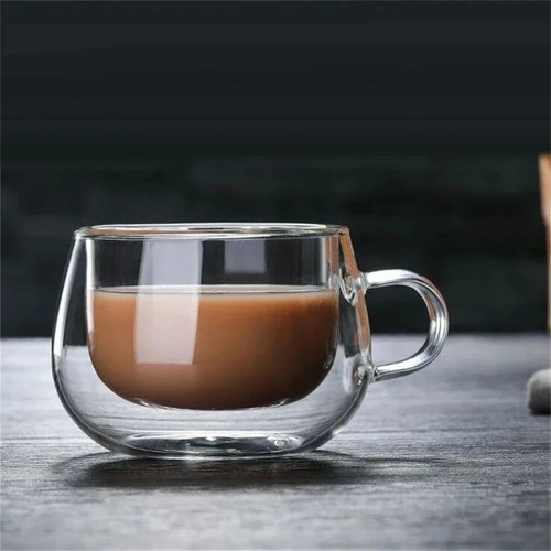 Double wall glass cup - double,
