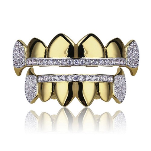 18k gold plated - plated, grills